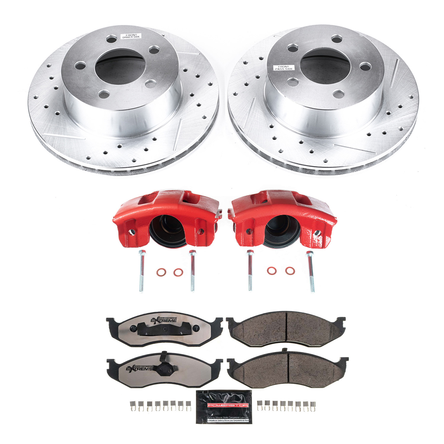 Z36 Truck and SUV Ceramic Brake Pad, Drilled & Slotted Rotor, and Caliper Kit