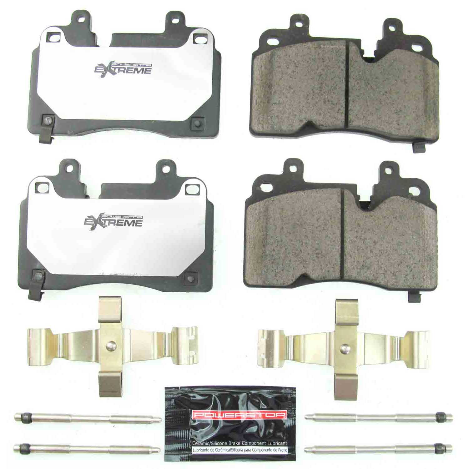 Z26 Performance Carbon-Fiber Ceramic Brake Pads with Hardware Kit