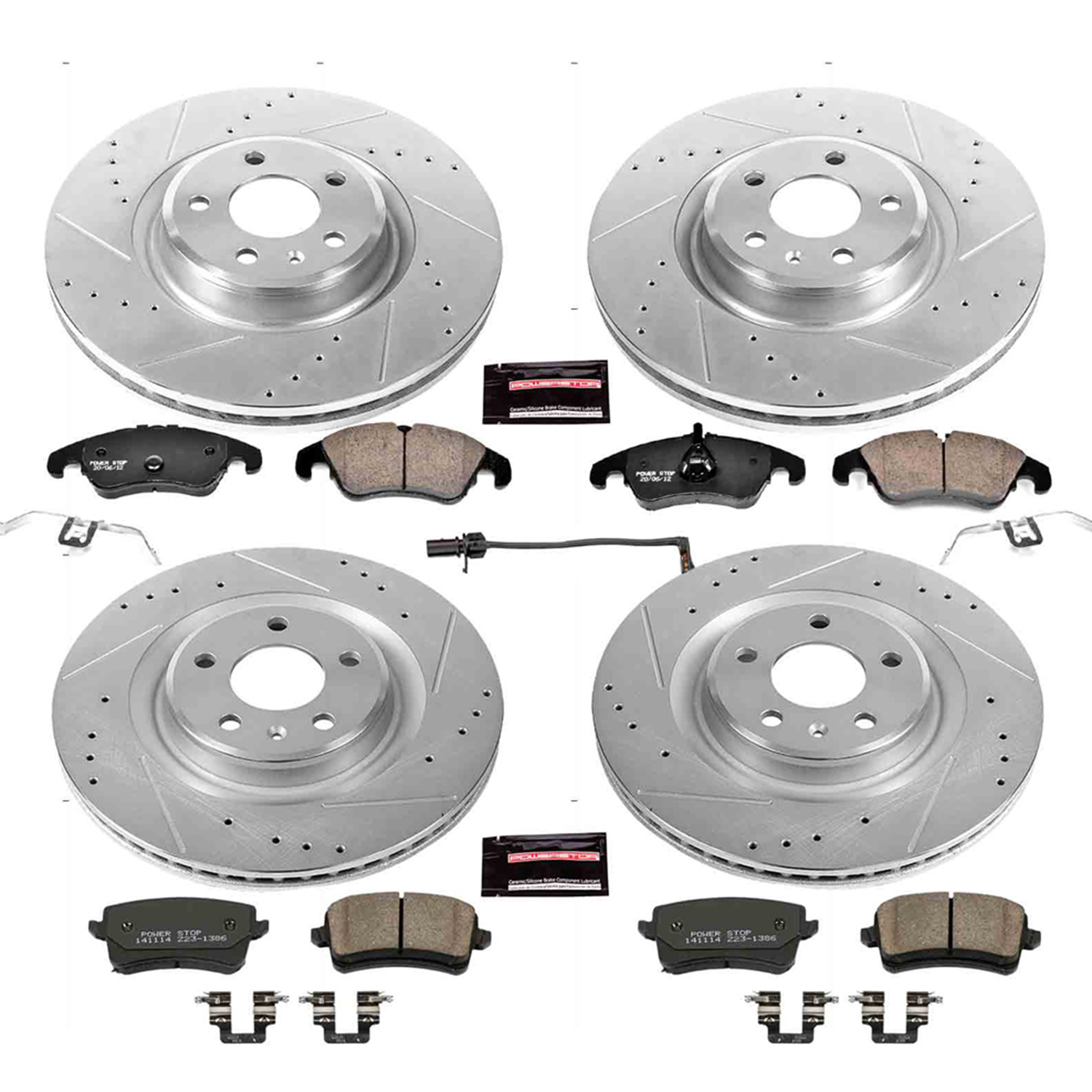 Z23 Daily Driver Carbon-Fiber Ceramic Brake Pad and Drilled & Slotted Rotor Kit