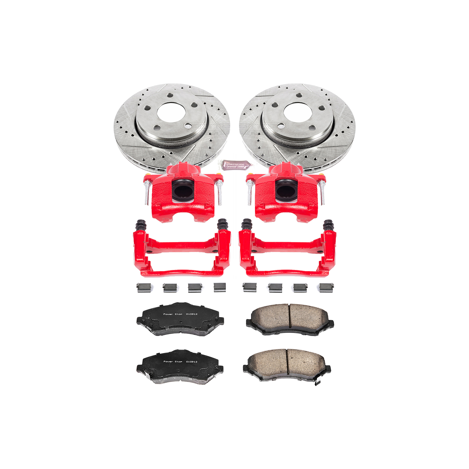 Z23 Daily Driver Carbon-Fiber Ceramic Pads Drilled & Slotted Rotor & Caliper Kit