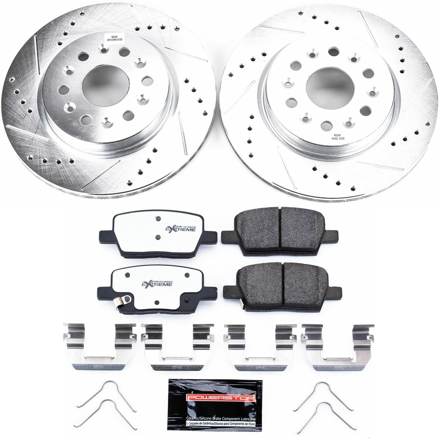 Z26 Street Performance Ceramic Brake Pad and Drilled & Slotted Rotor Kit