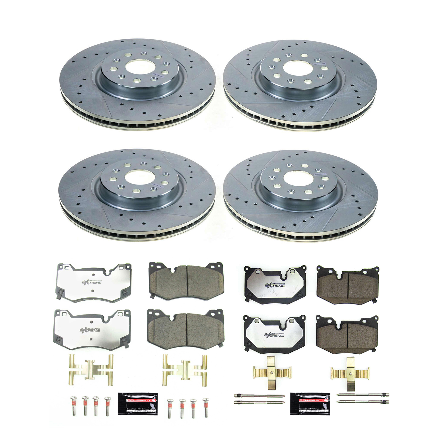 Z26 Street Performance Ceramic Brake Pad and Drilled & Slotted Rotor Kit