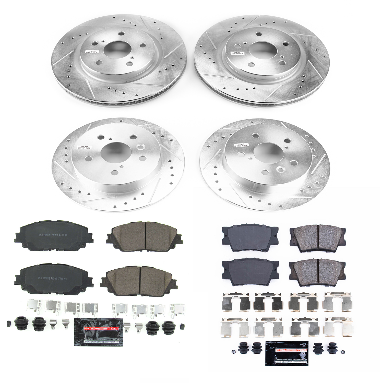 Z23 Daily Driver Carbon-Fiber Ceramic Brake Pad and Drilled & Slotted Rotor Kit
