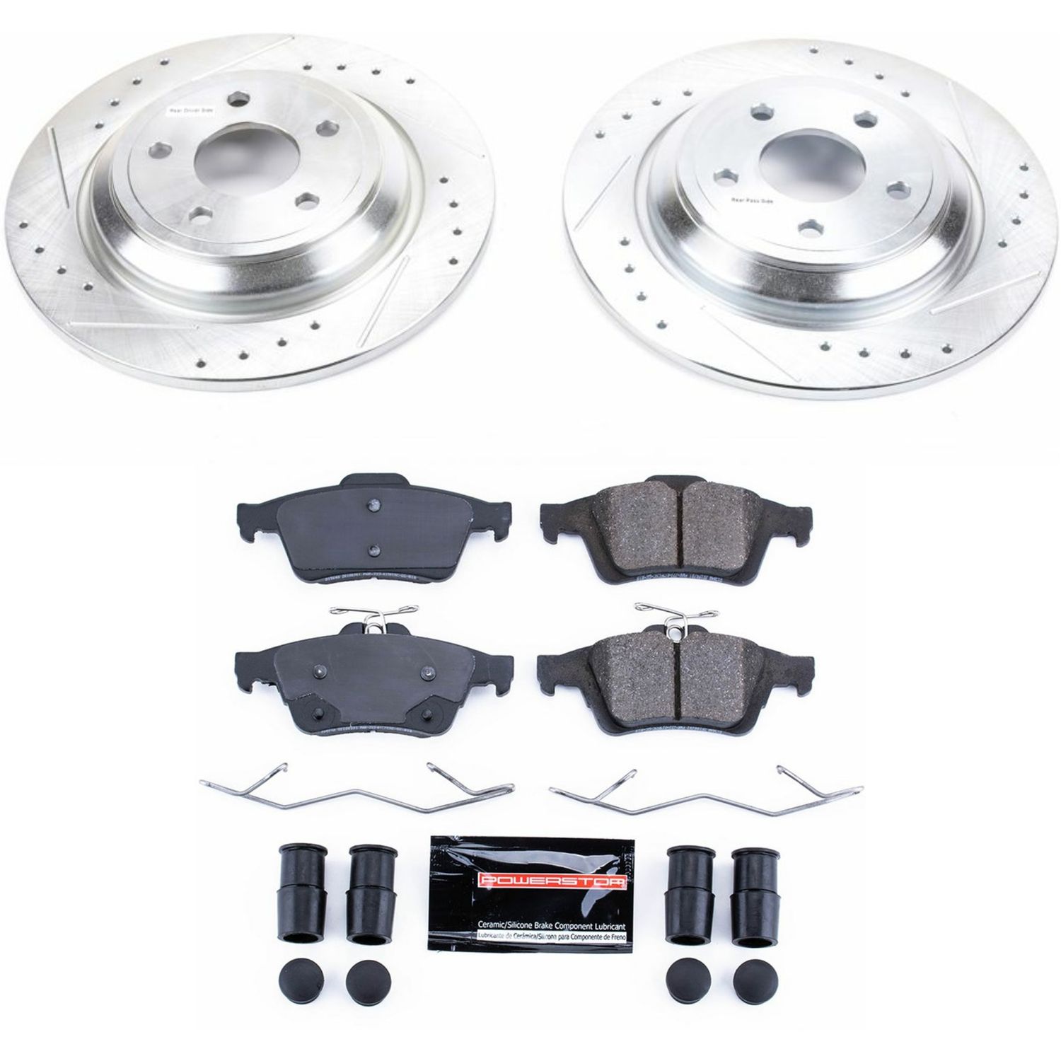 Z23 Daily Driver Carbon-Fiber Ceramic Brake Pad and Drilled & Slotted Rotor Kit