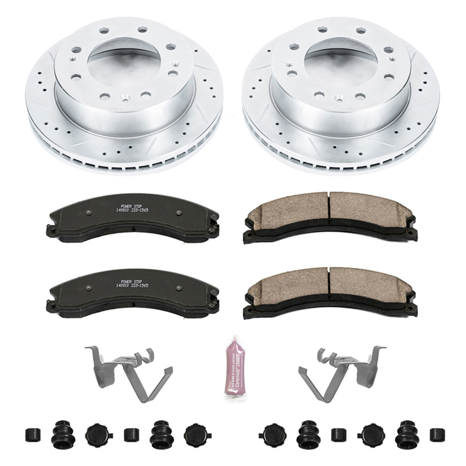 Z23 Daily Driver Carbon-Fiber Ceramic Brake Pad and Drilled & Slotted Rotor Kit