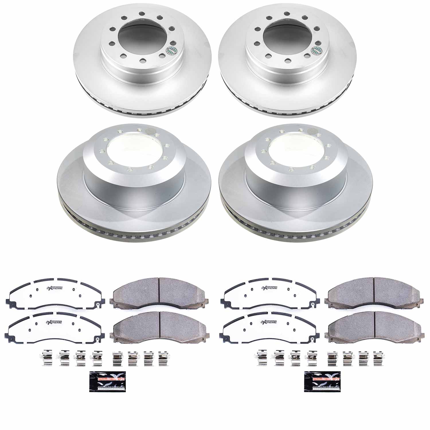 Z36 Truck & Tow Carbon-Fiber Ceramic Brake Pad and Coated Rotor Kit