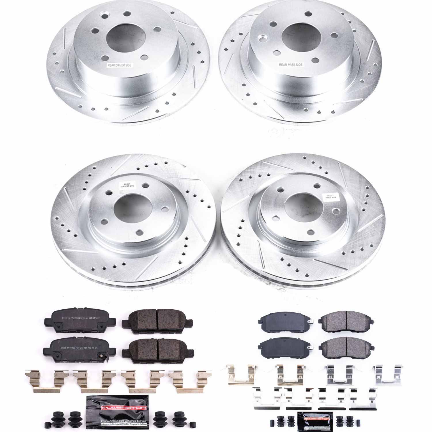 Z23 Daily Driver Carbon-Fiber Ceramic Brake Pad and Drilled & Slotted Rotor Kit