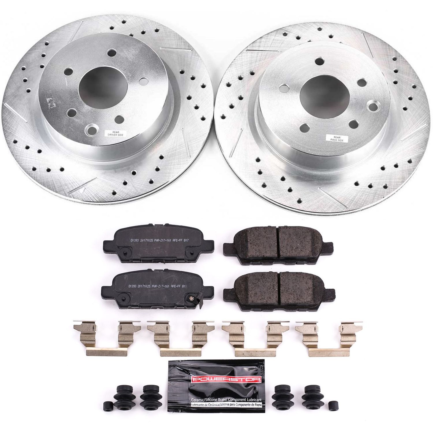 Z23 Daily Driver Carbon-Fiber Ceramic Brake Pad and Drilled & Slotted Rotor Kit