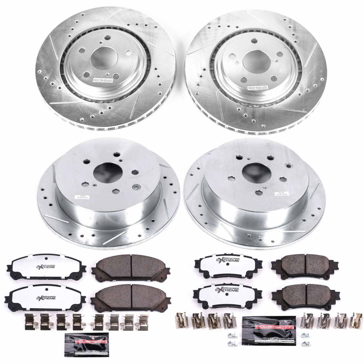 Z36 Truck and SUV Carbon-Fiber Ceramic Brake Pad and Drilled & Slotted Rotor Kit