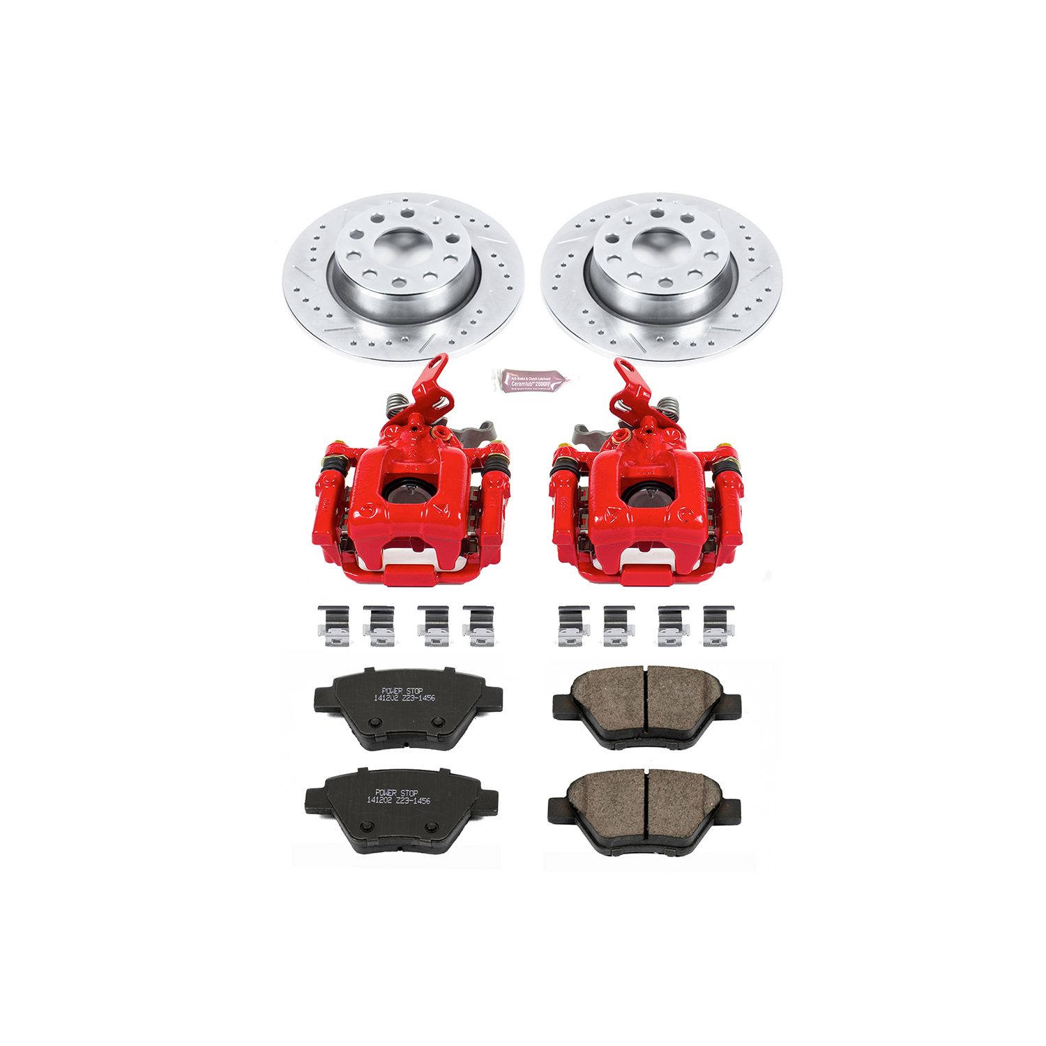 Z23 Daily Driver Carbon-Fiber Ceramic Pads Drilled & Slotted Rotor & Caliper Kit