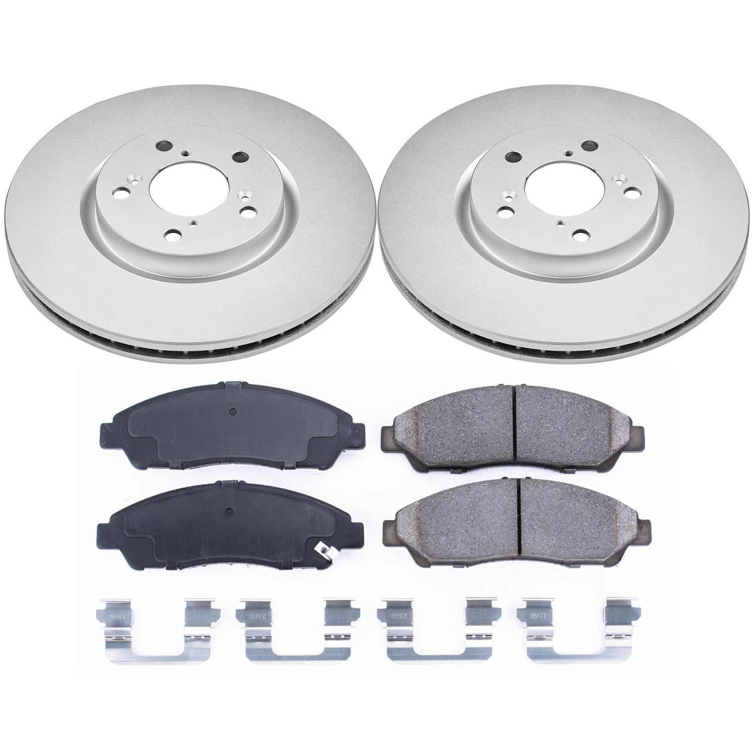 Evolution Coated Rotor And Low-Dust Ceramic Brake Pad Kit