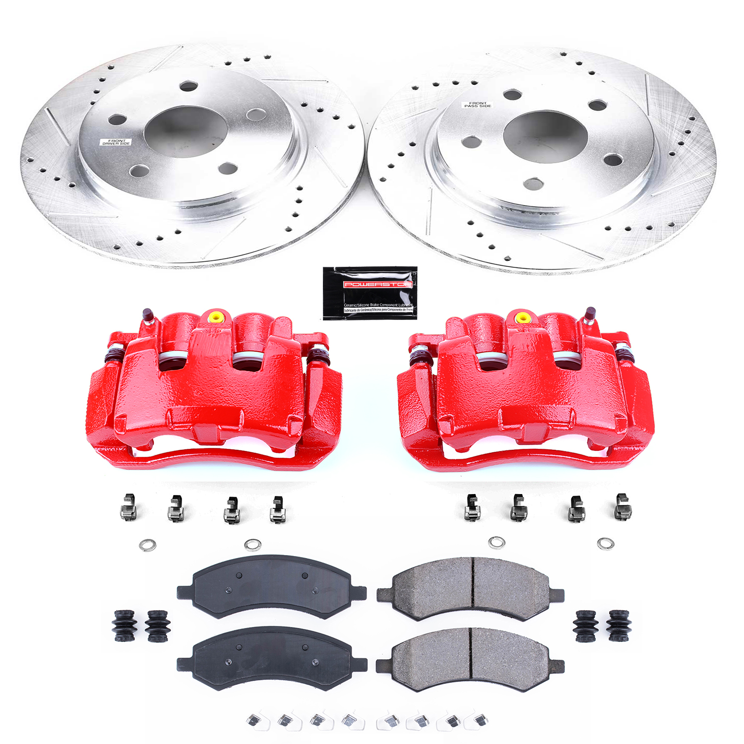 Z23 Daily Driver Carbon-Fiber Ceramic Pads Drilled & Slotted Rotor & Caliper Kit