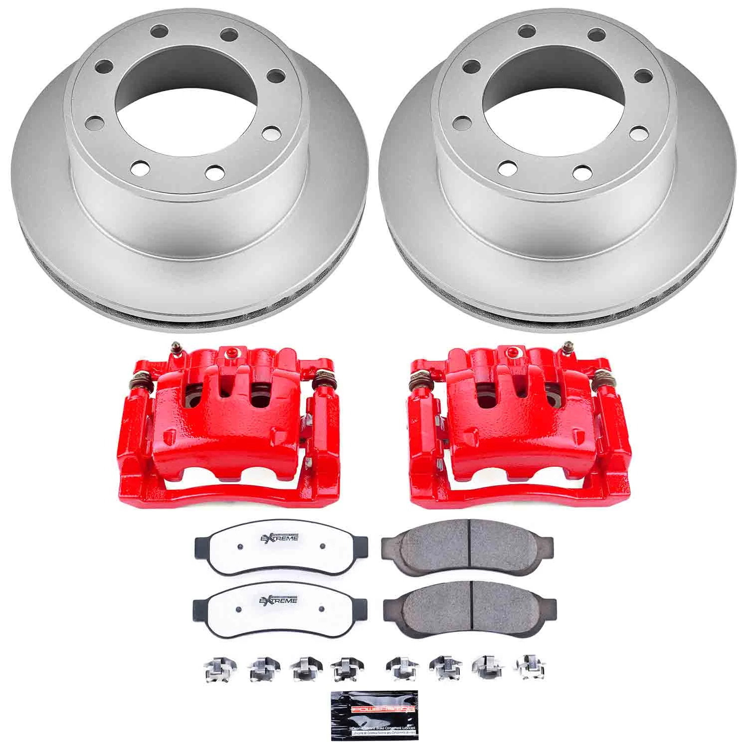 Z36 Truck and Tow Carbon-Fiber Ceramic Pad, Coated Rotor, and PC Caliper Kit