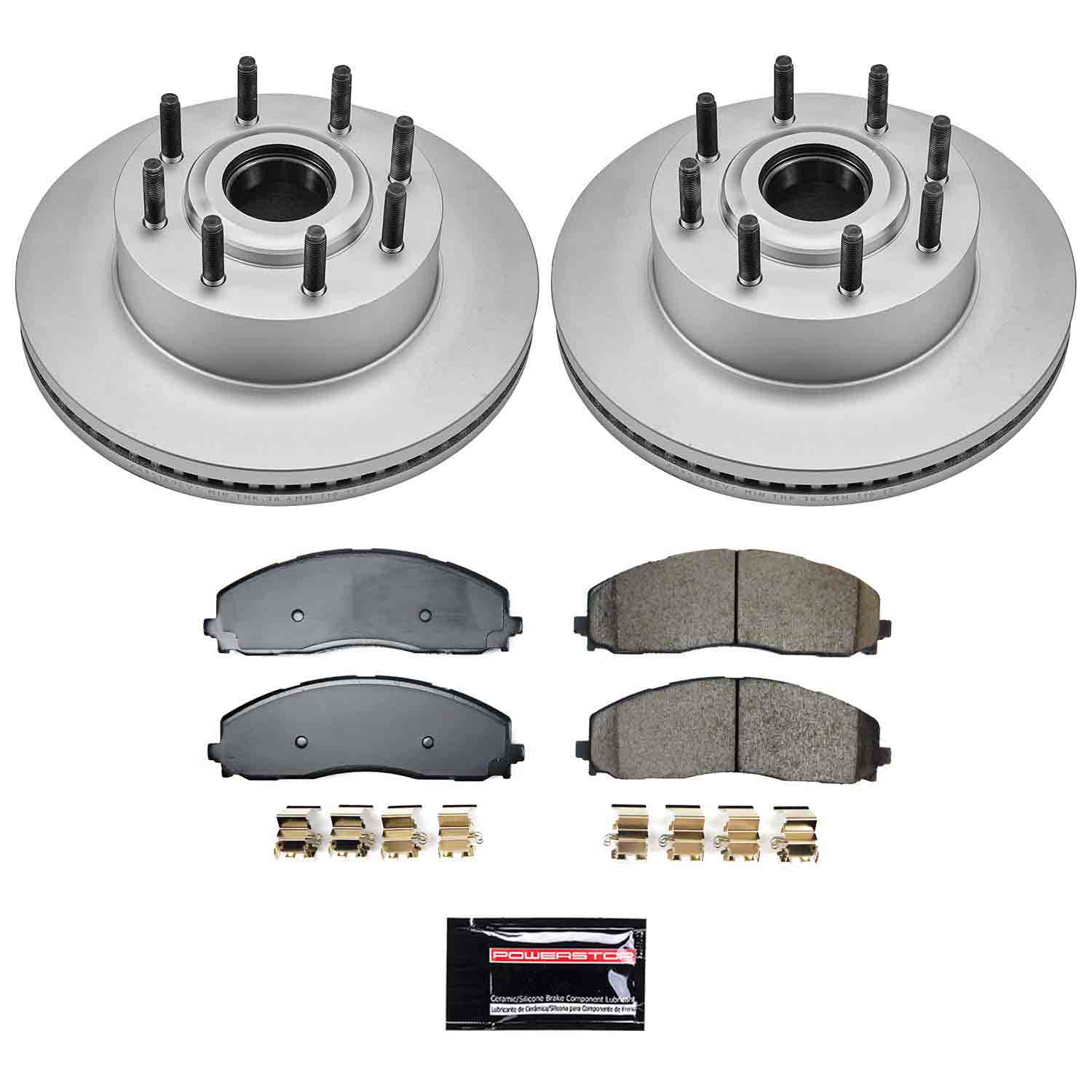 Evolution Coated Rotor And Low-Dust Ceramic Brake Pad Kit