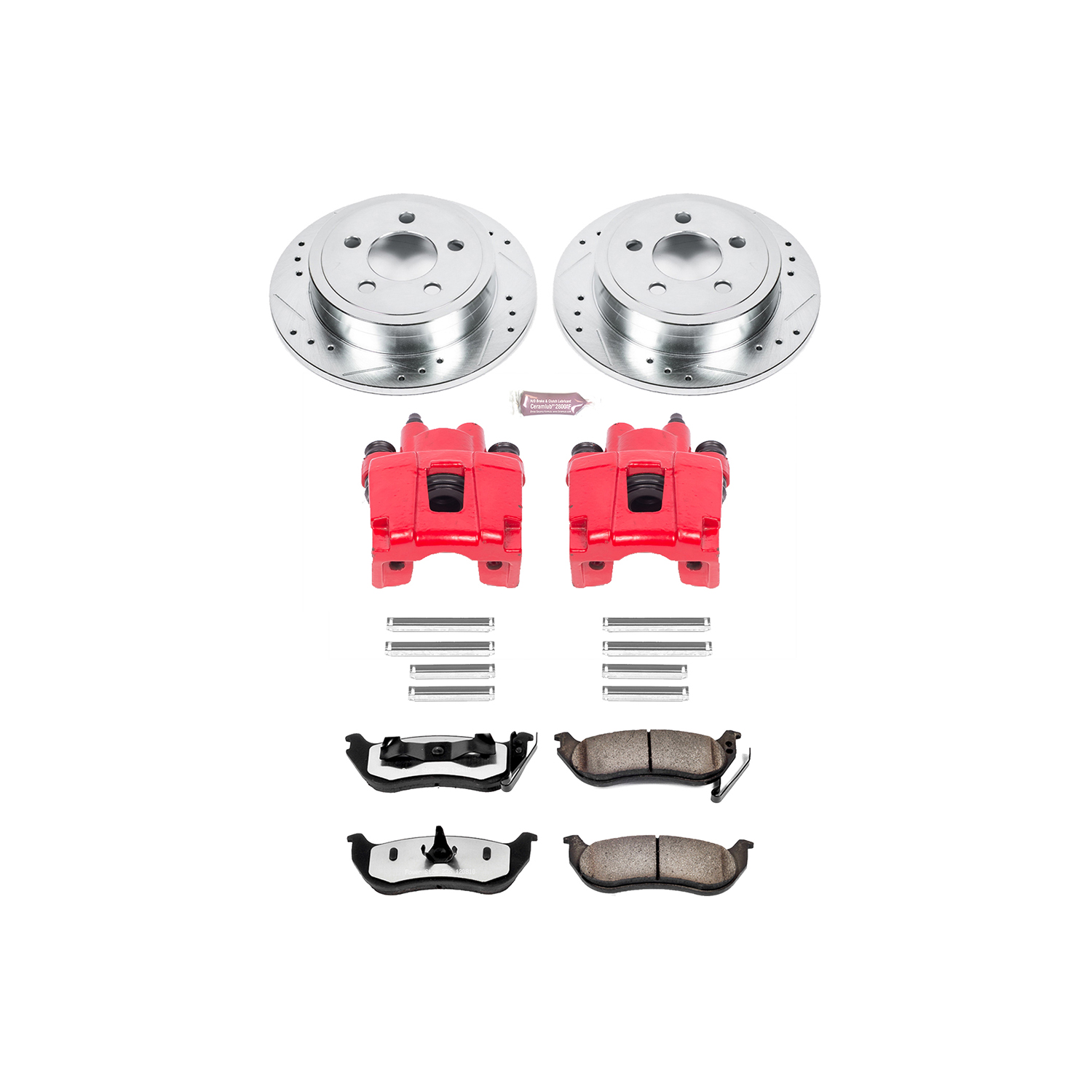 Z36 Truck and SUV Ceramic Brake Pad, Drilled & Slotted Rotor, and Caliper Kit