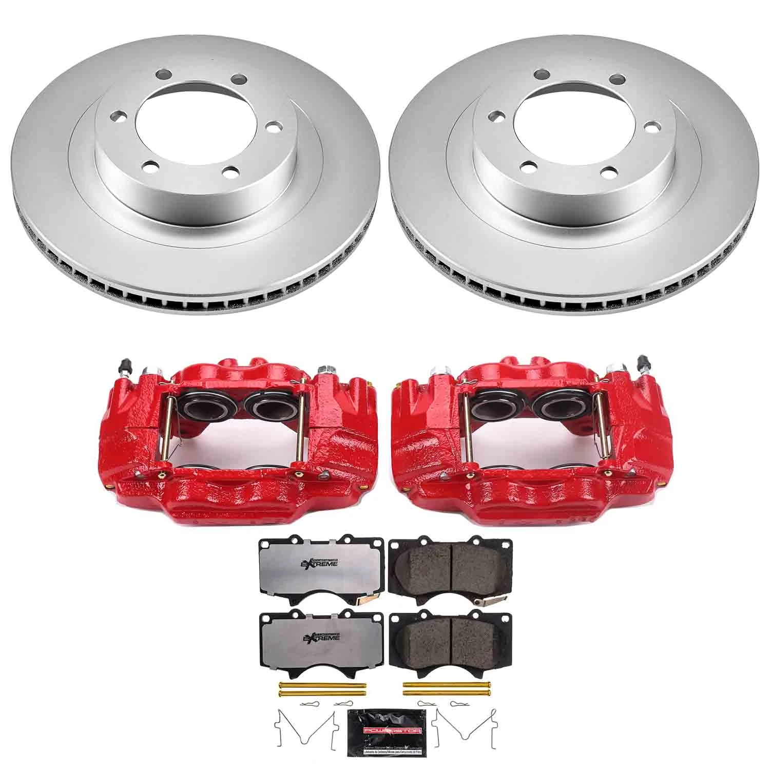 Z36 Truck and Tow Carbon-Fiber Ceramic Pad, Coated Rotor, and PC Caliper Kit