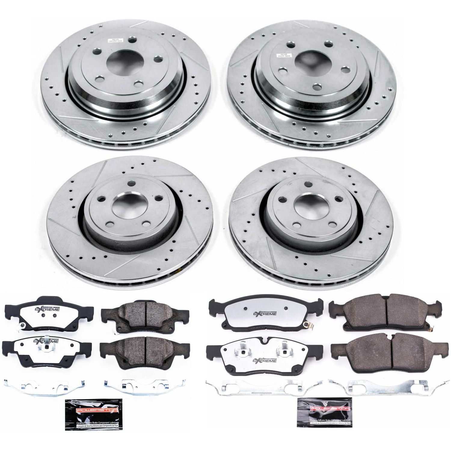 Z36 Truck and SUV Carbon-Fiber Ceramic Brake Pad and Drilled & Slotted Rotor Kit