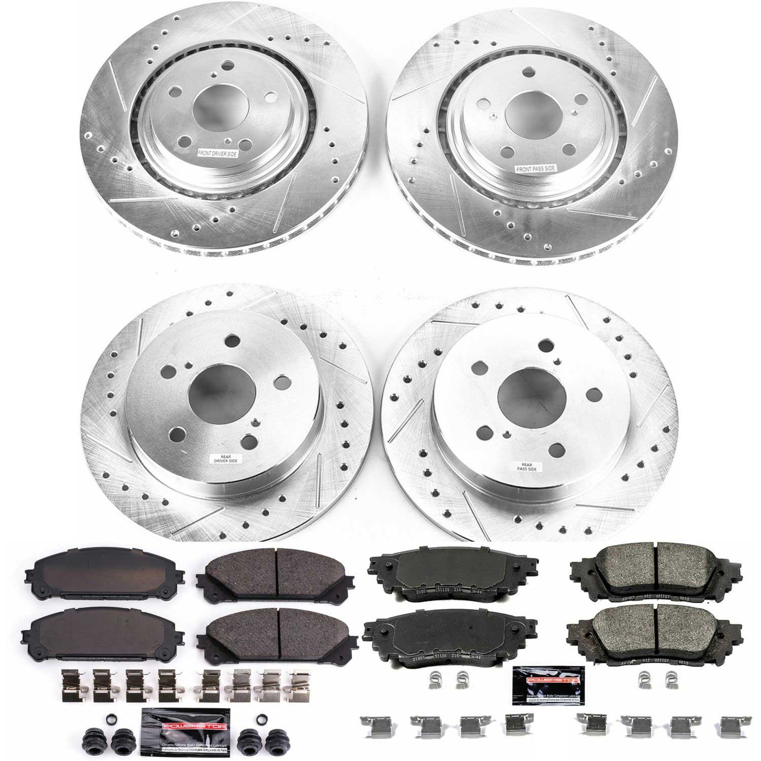 Z23 Daily Driver Carbon-Fiber Ceramic Brake Pad and Drilled & Slotted Rotor Kit