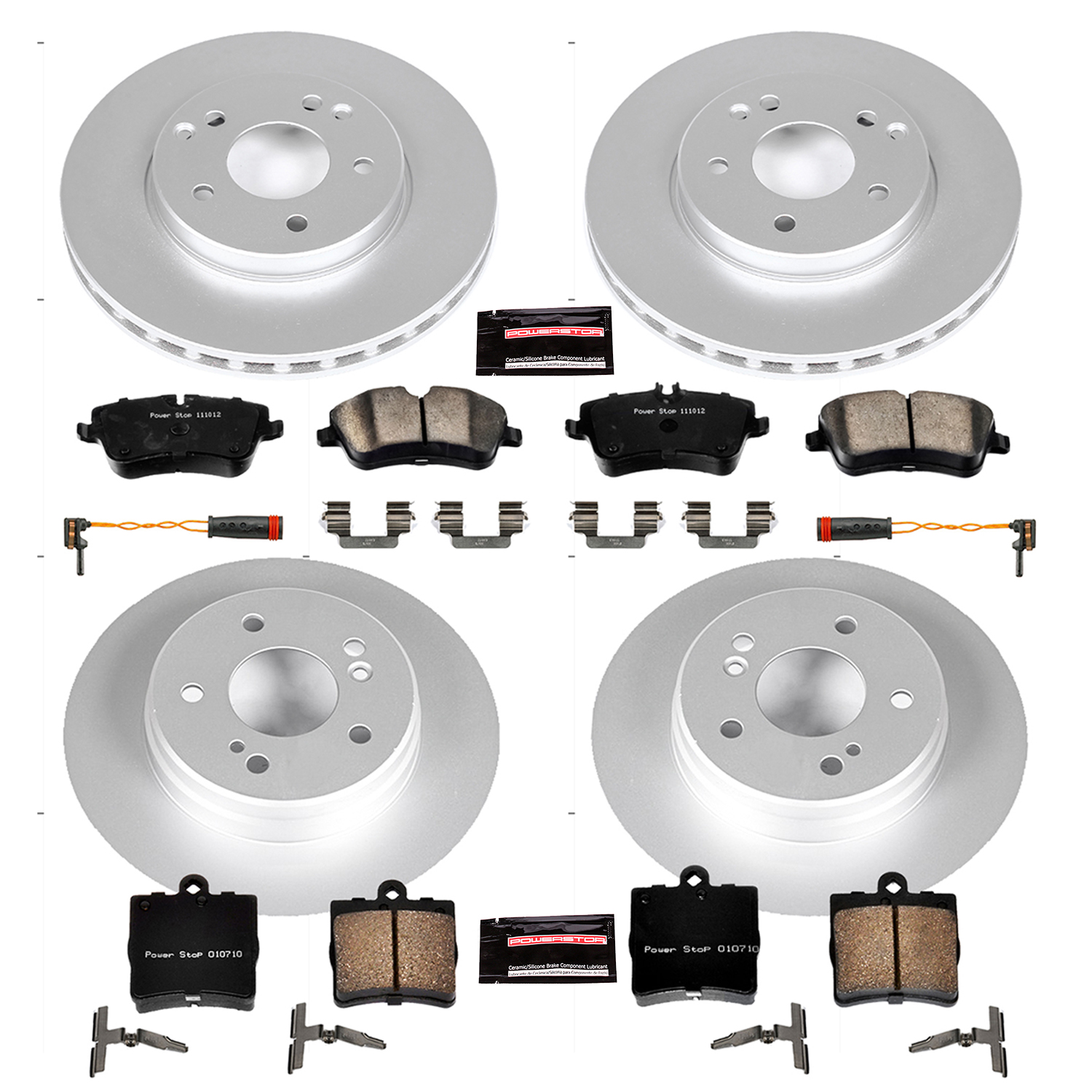 Evolution Coated Rotor And Carbon-Fiber Ceramic Brake Pad Kit