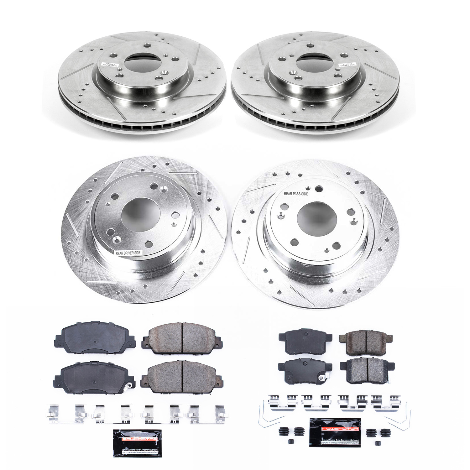 Z23 Daily Driver Carbon-Fiber Ceramic Brake Pad and Drilled & Slotted Rotor Kit