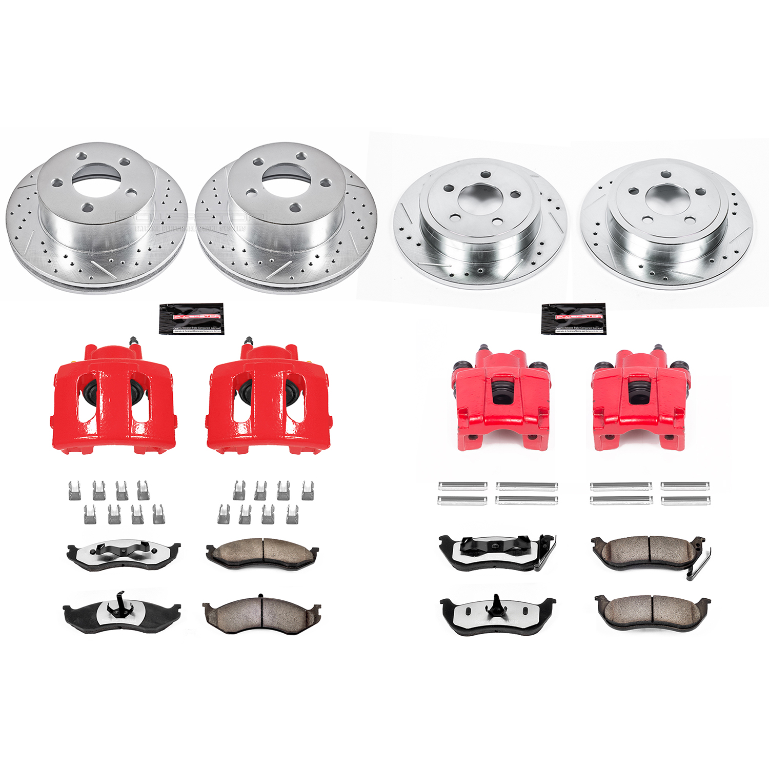Z36 Truck and SUV Ceramic Brake Pad, Drilled & Slotted Rotor, and Caliper Kit
