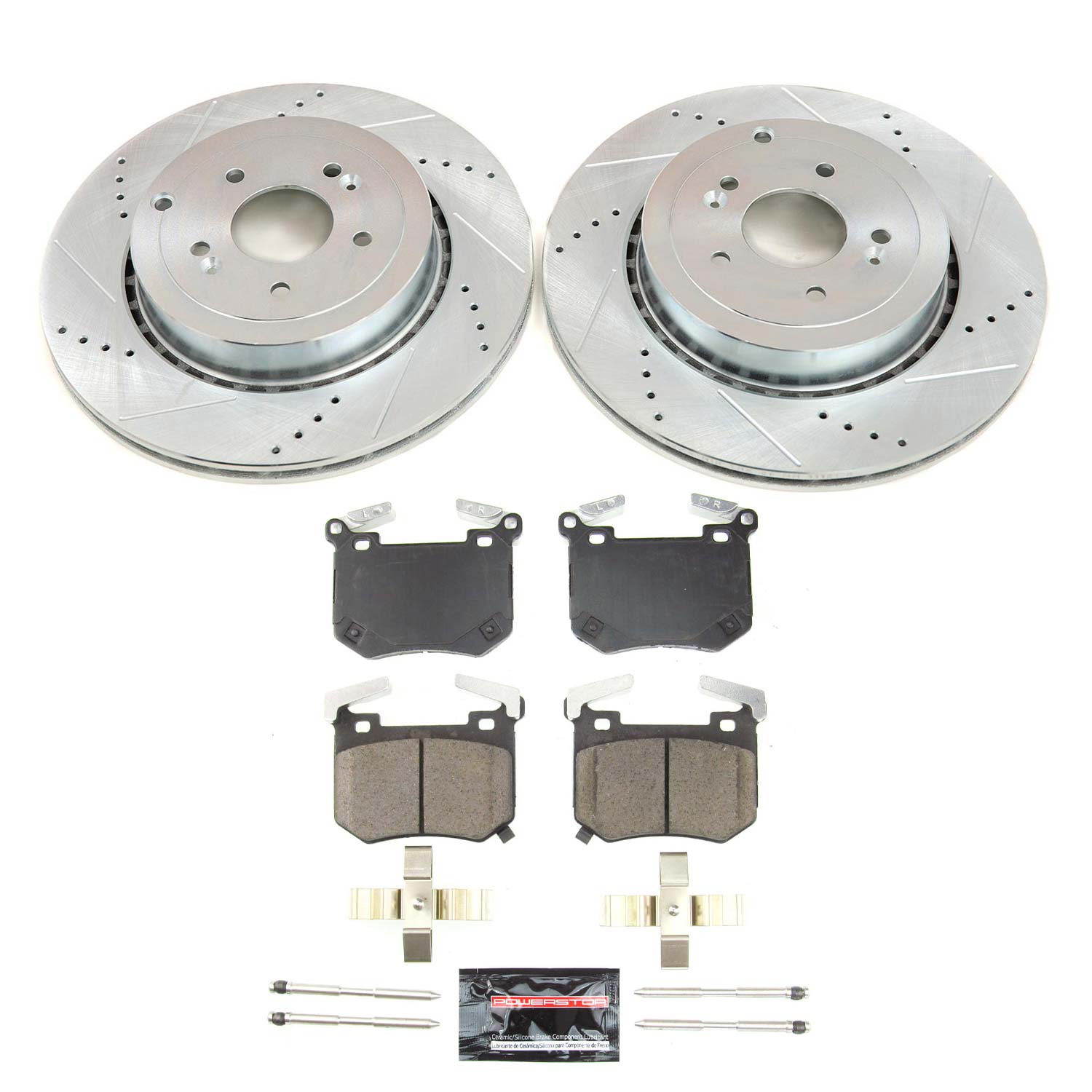Z23 Daily Driver Carbon-Fiber Ceramic Brake Pad and Drilled & Slotted Rotor Kit