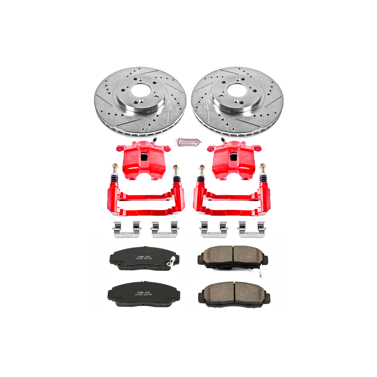 Z23 Daily Driver Carbon-Fiber Ceramic Pads Drilled & Slotted Rotor & Caliper Kit