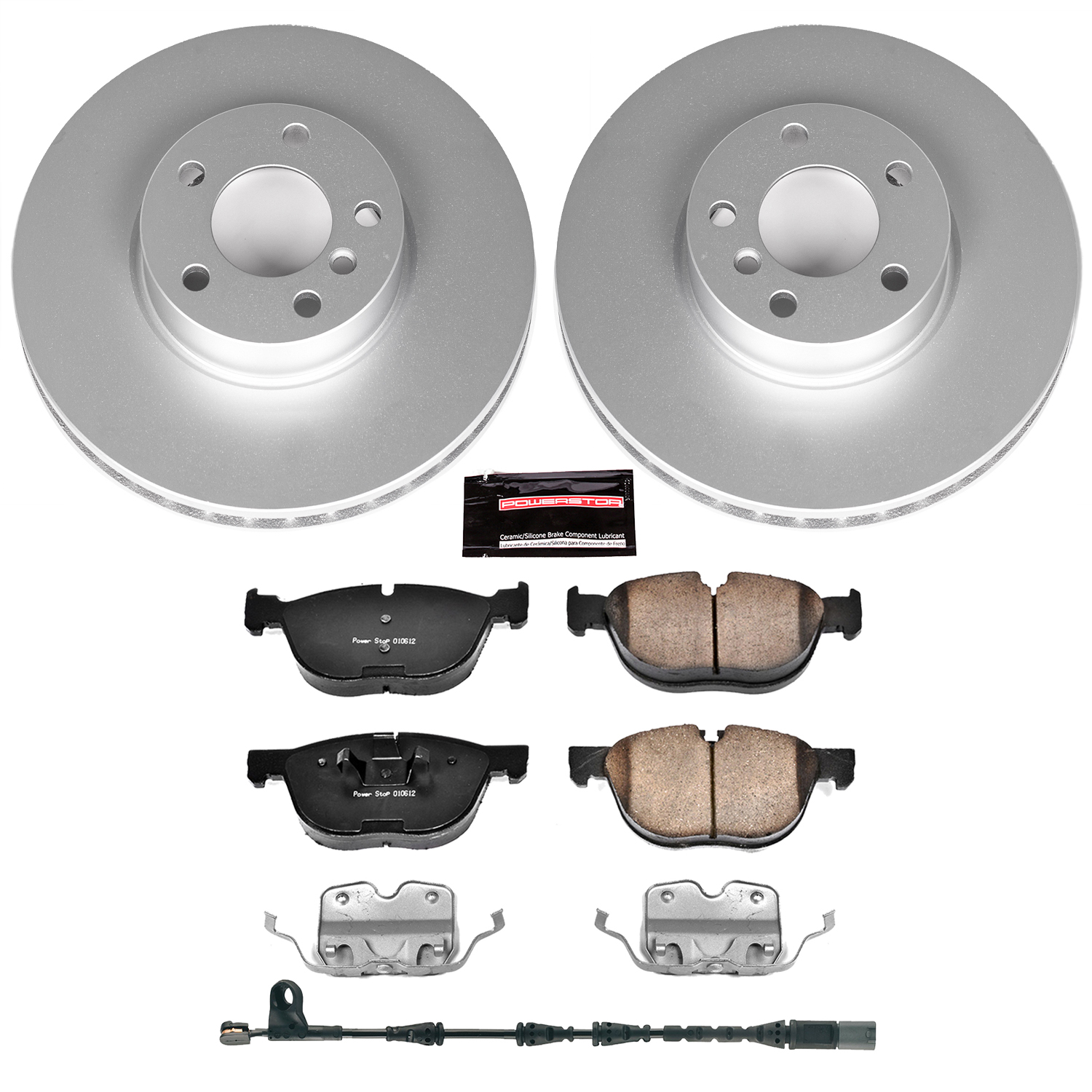 Evolution Coated Rotor And Carbon-Fiber Ceramic Brake Pad Kit