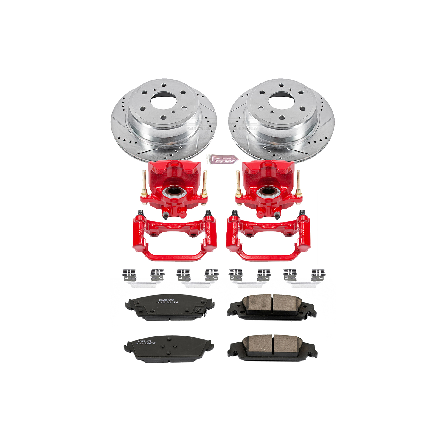 Z23 Daily Driver Carbon-Fiber Ceramic Pads Drilled & Slotted Rotor & Caliper Kit