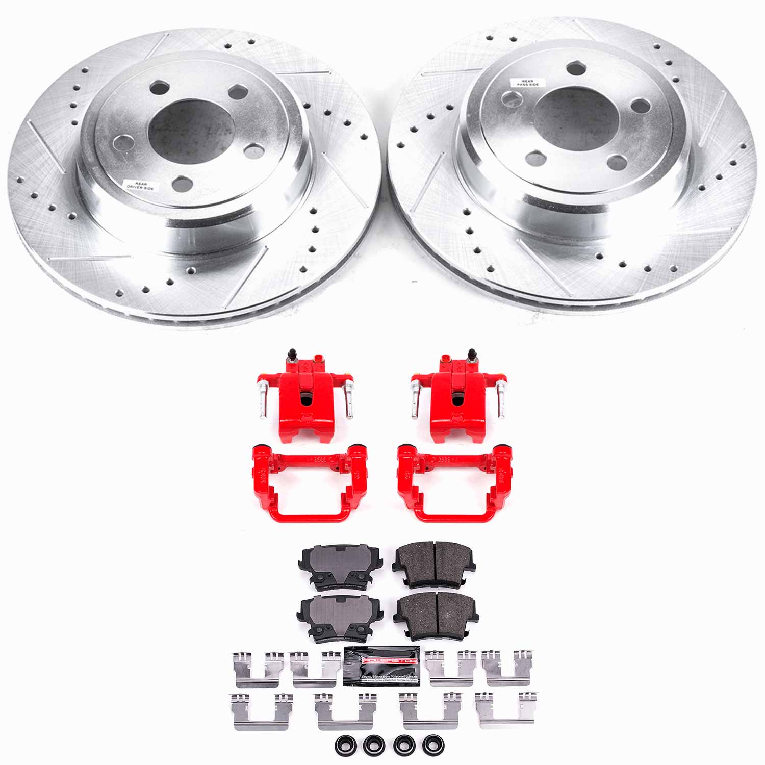 Z23 Daily Driver Carbon-Fiber Ceramic Pads Drilled & Slotted Rotor & Caliper Kit