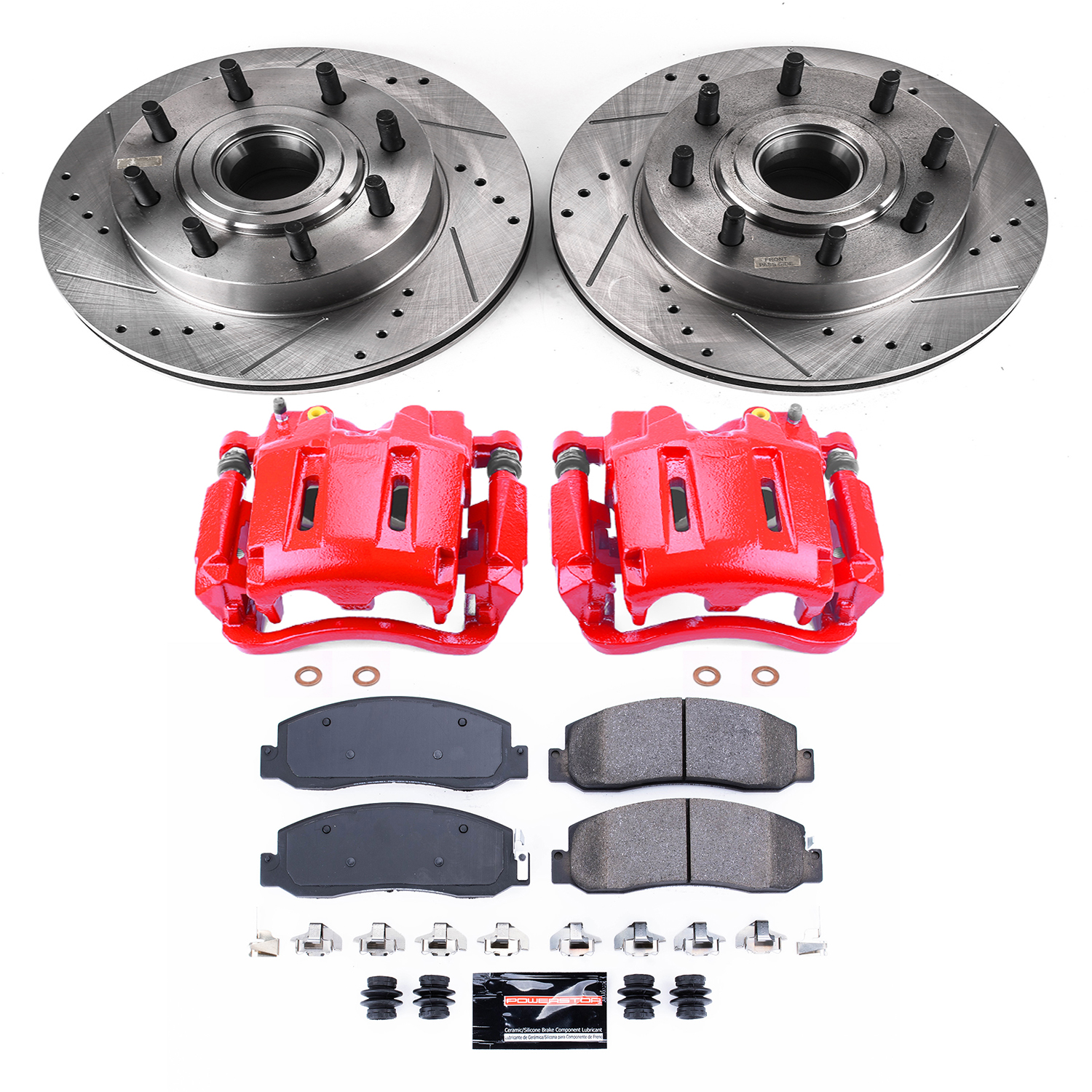 Z23 Daily Driver Carbon-Fiber Ceramic Pads Drilled & Slotted Rotor & Caliper Kit