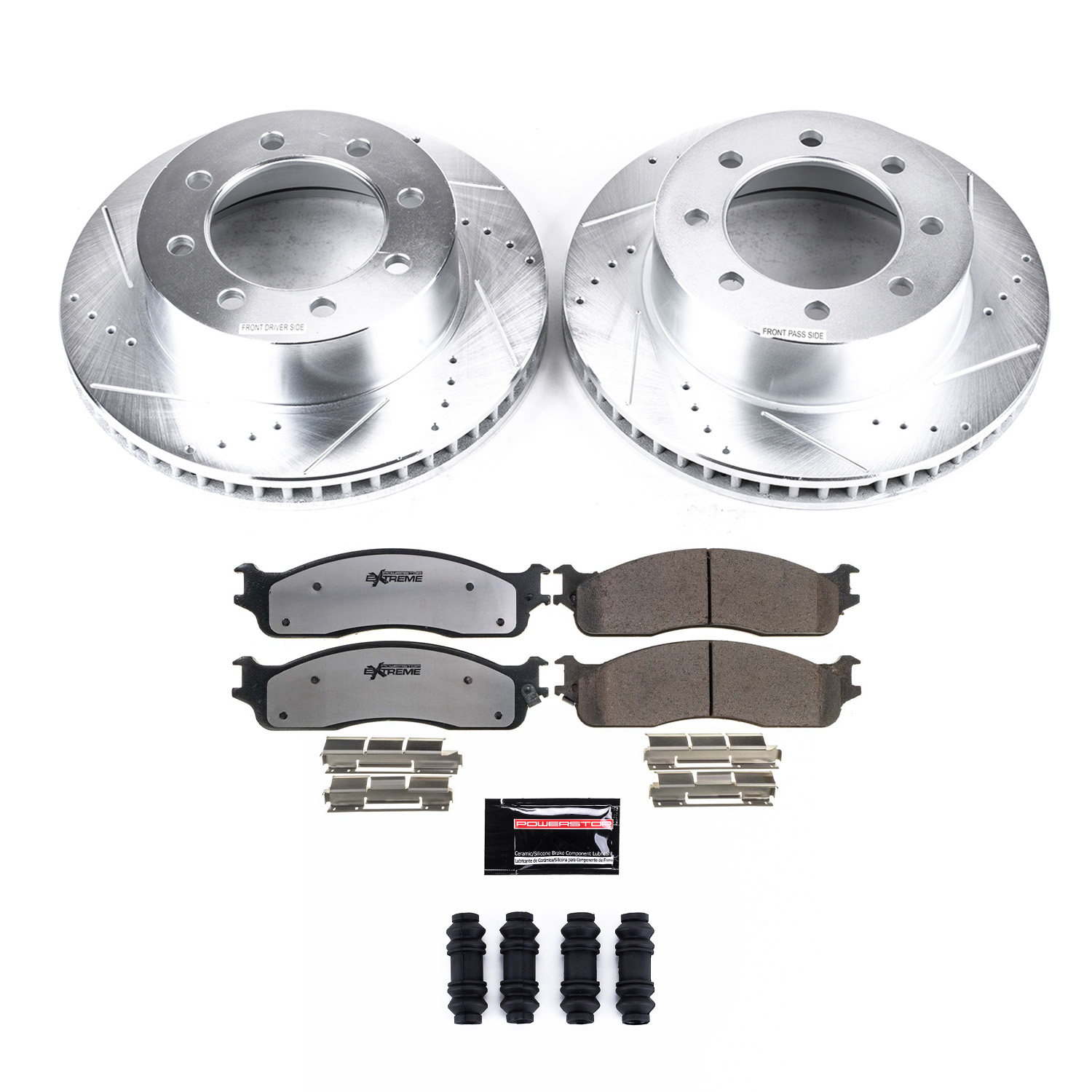 Z36 Truck and SUV Carbon-Fiber Ceramic Brake Pad and Drilled & Slotted Rotor Kit