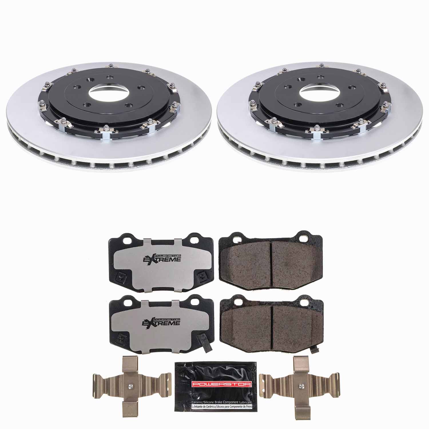 Z26 Street Performance Carbon-Fiber Ceramic Brake Pad and Coated Rotor Kit
