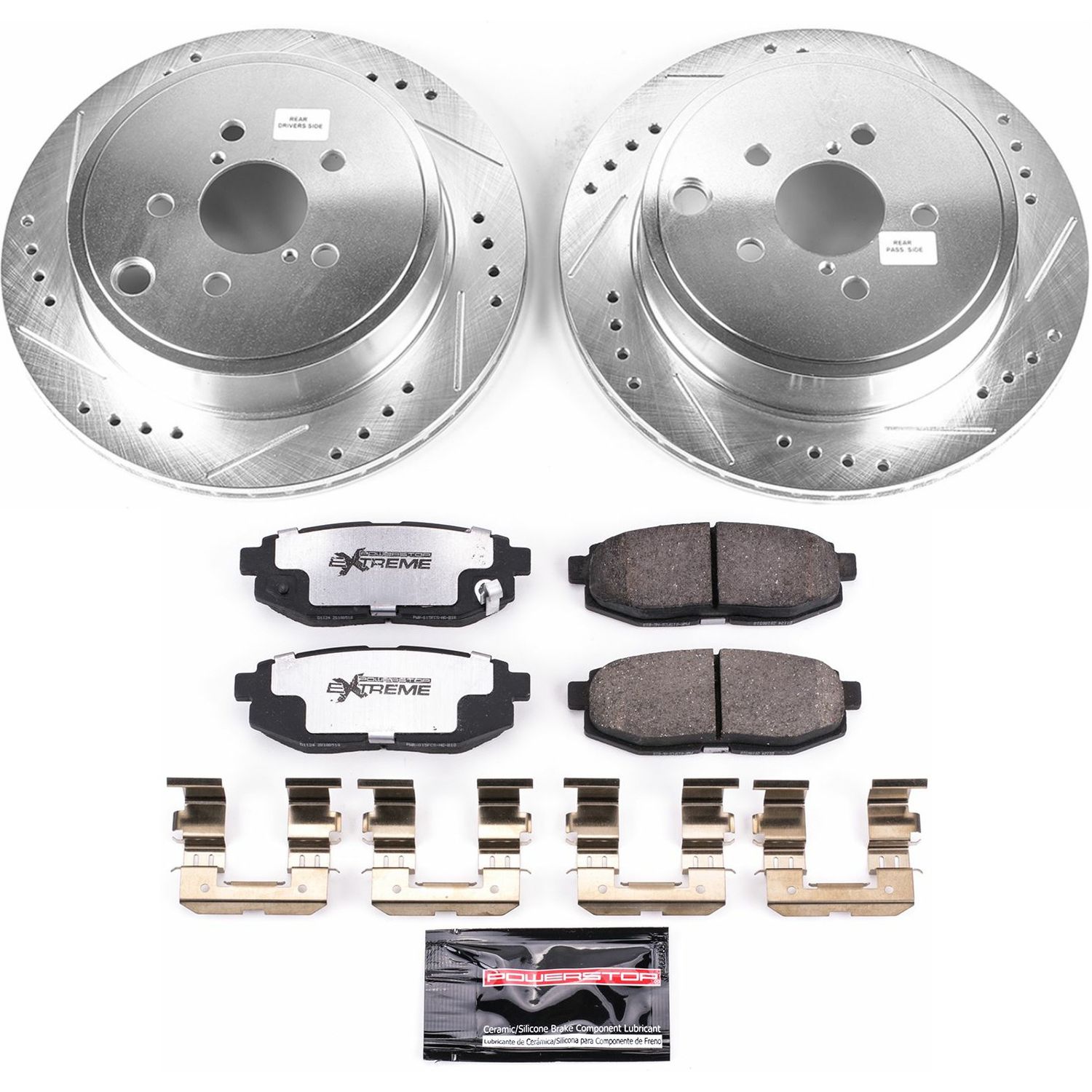 Z26 Street Performance Ceramic Brake Pad and Drilled & Slotted Rotor Kit