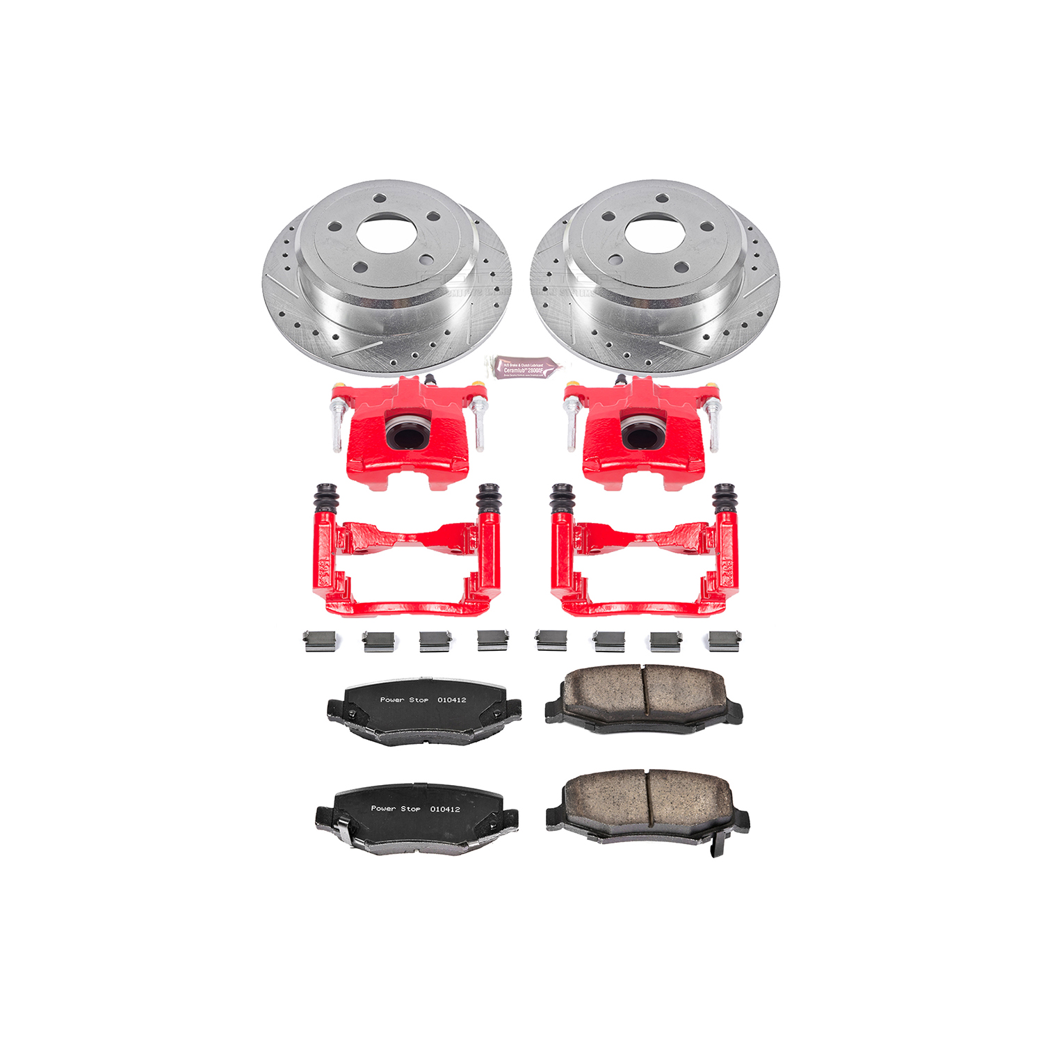 Z23 Daily Driver Carbon-Fiber Ceramic Pads Drilled & Slotted Rotor & Caliper Kit