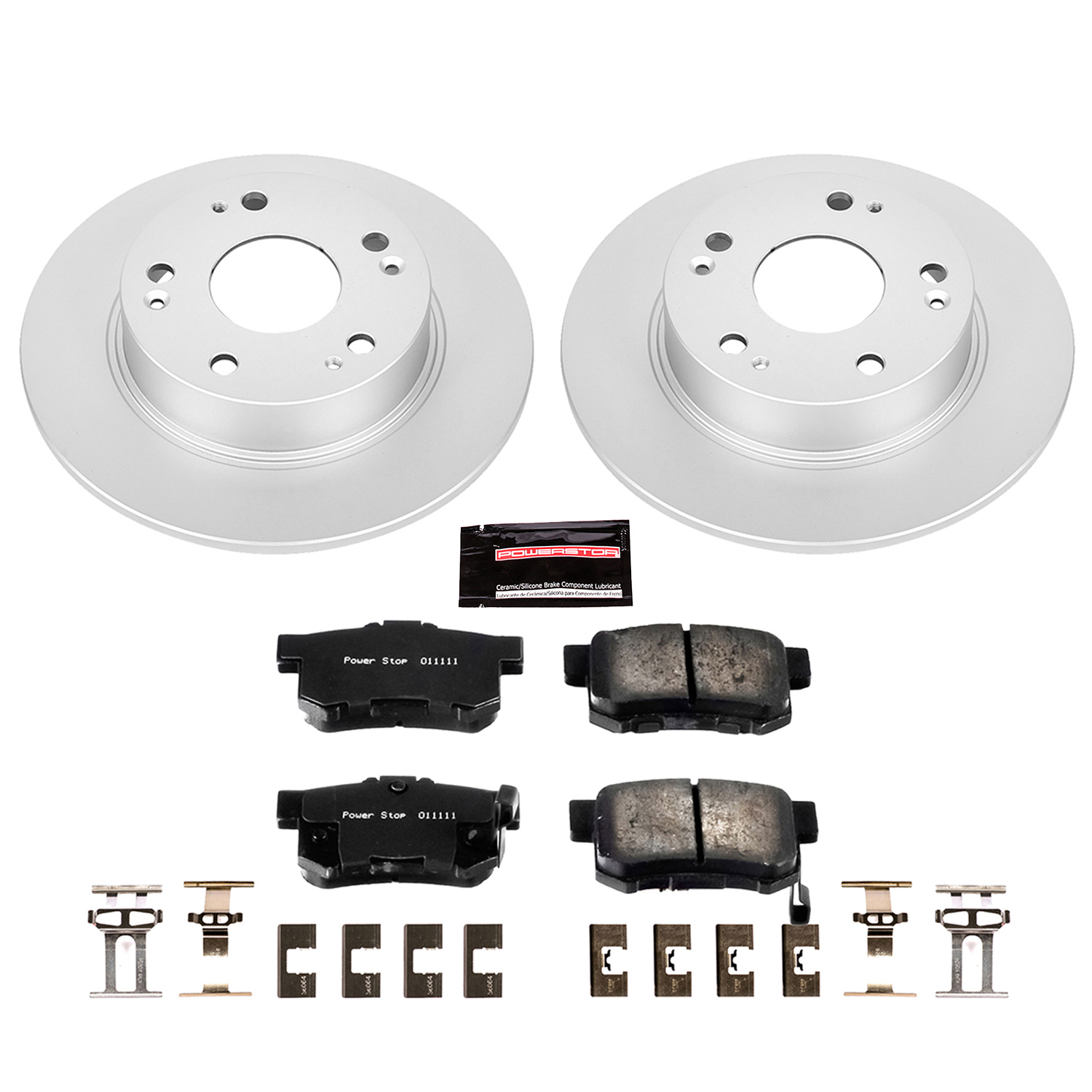 Evolution Coated Rotor And Low-Dust Ceramic Brake Pad Kit