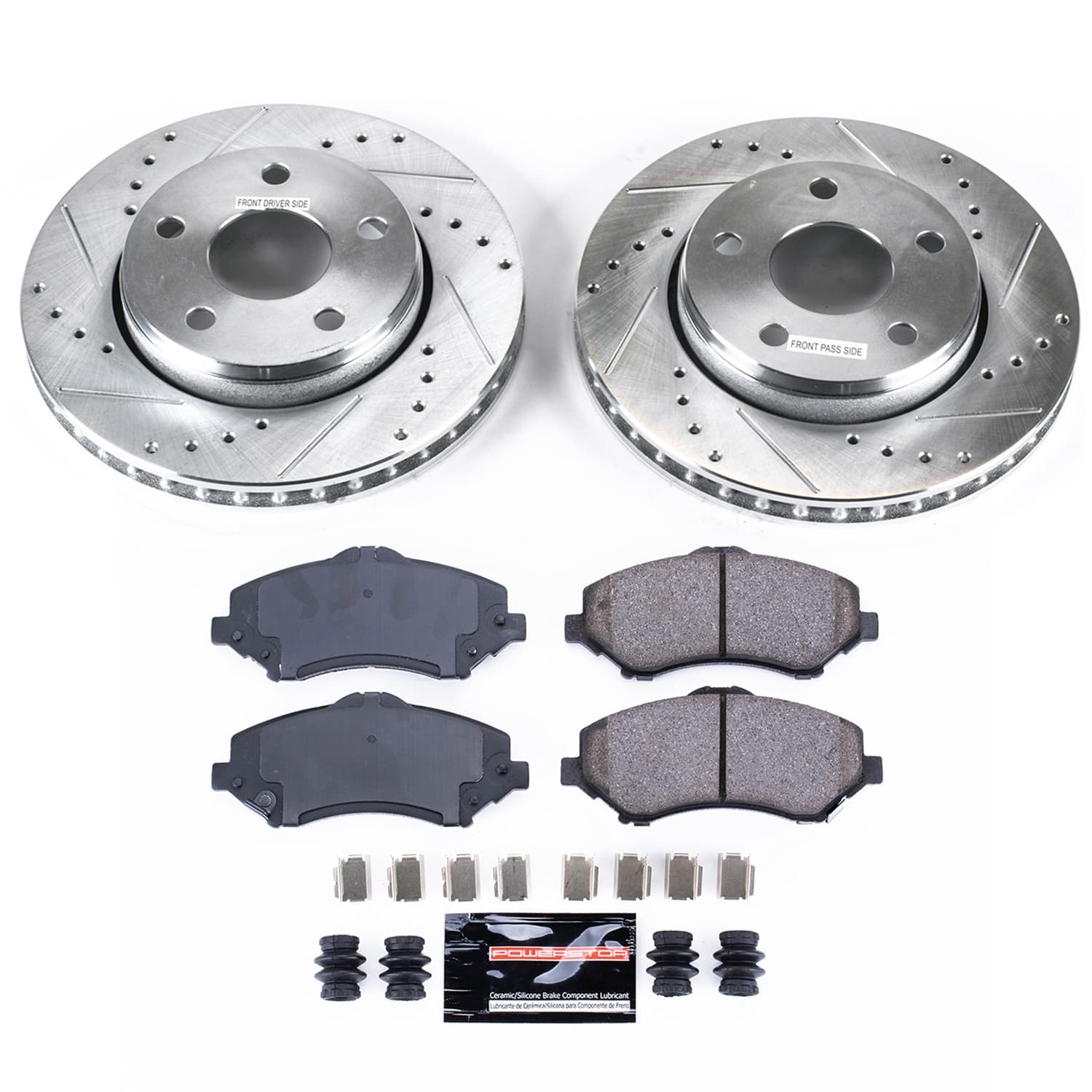 Z23 Daily Driver Carbon-Fiber Ceramic Brake Pad and Drilled & Slotted Rotor Kit