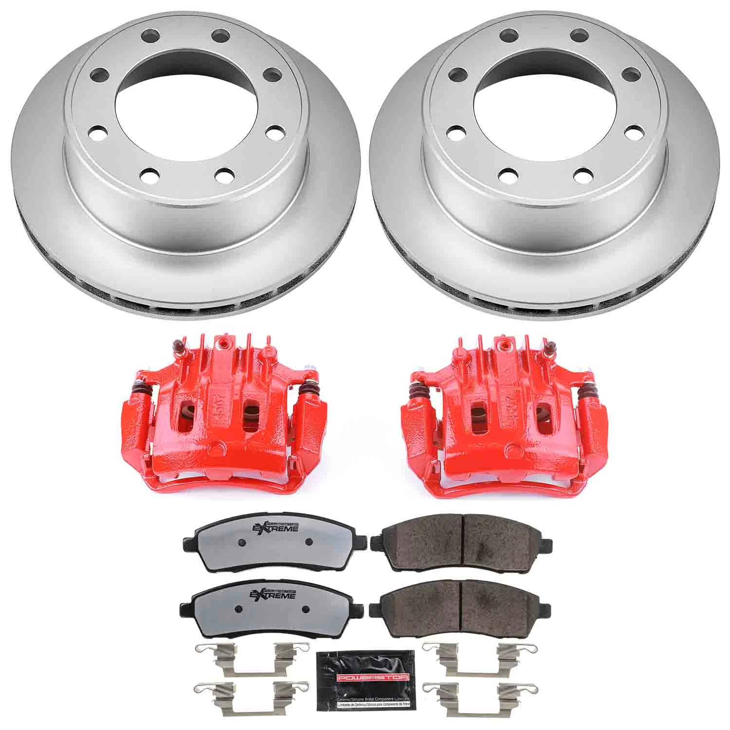Z36 Truck and Tow Carbon-Fiber Ceramic Pad, Coated Rotor, and PC Caliper Kit
