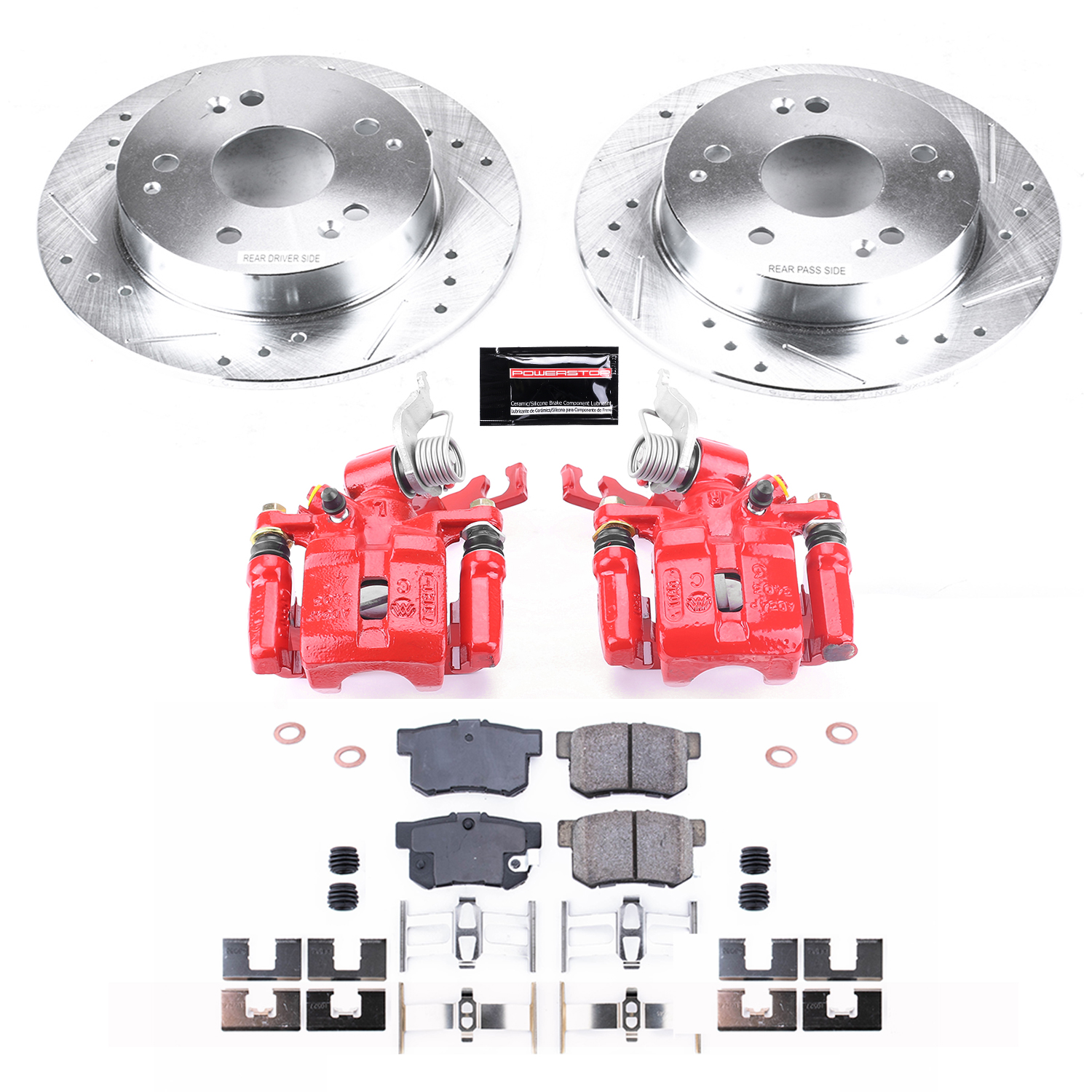 Z23 Daily Driver Carbon-Fiber Ceramic Pads Drilled & Slotted Rotor & Caliper Kit