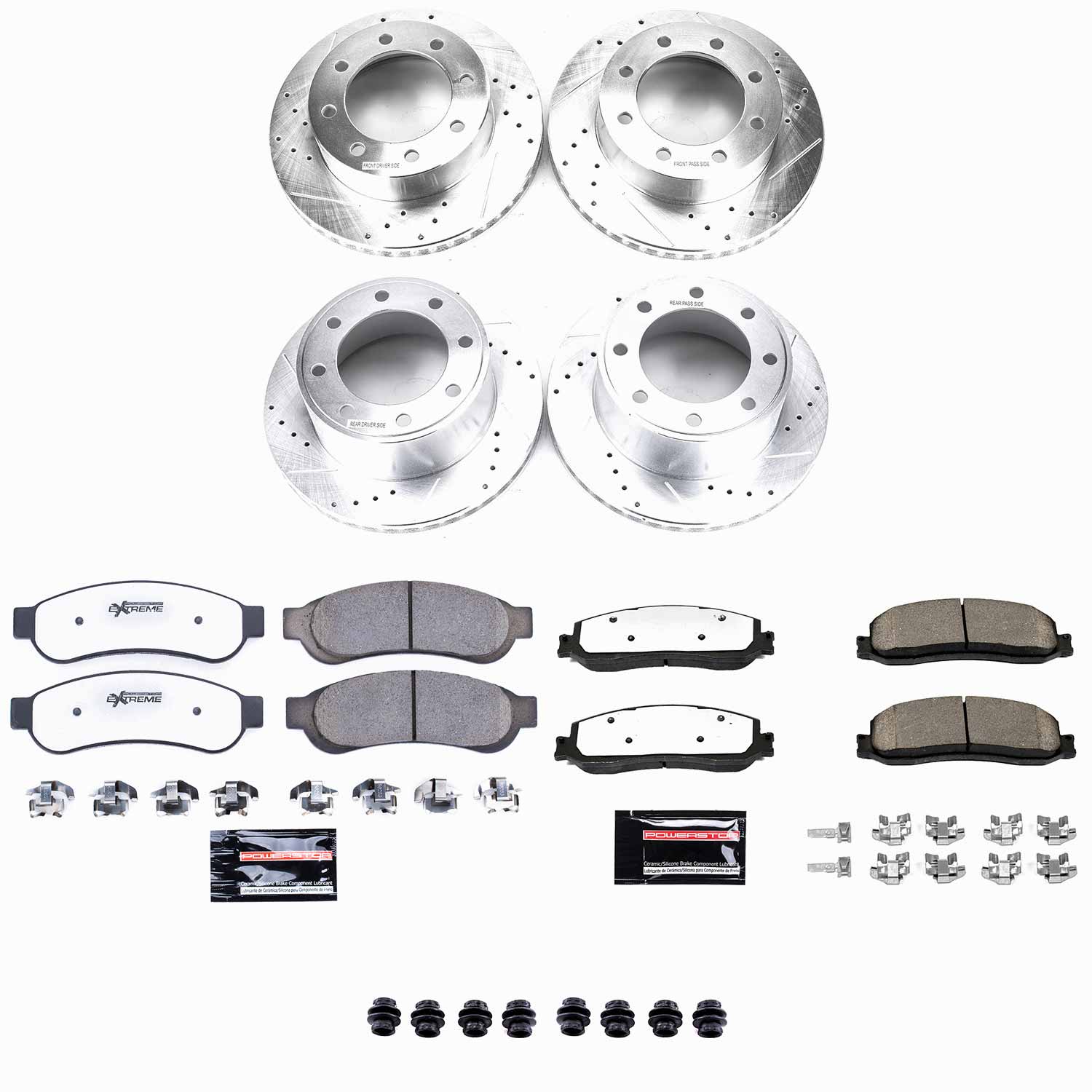 Z36 Truck and SUV Carbon-Fiber Ceramic Brake Pad and Drilled & Slotted Rotor Kit