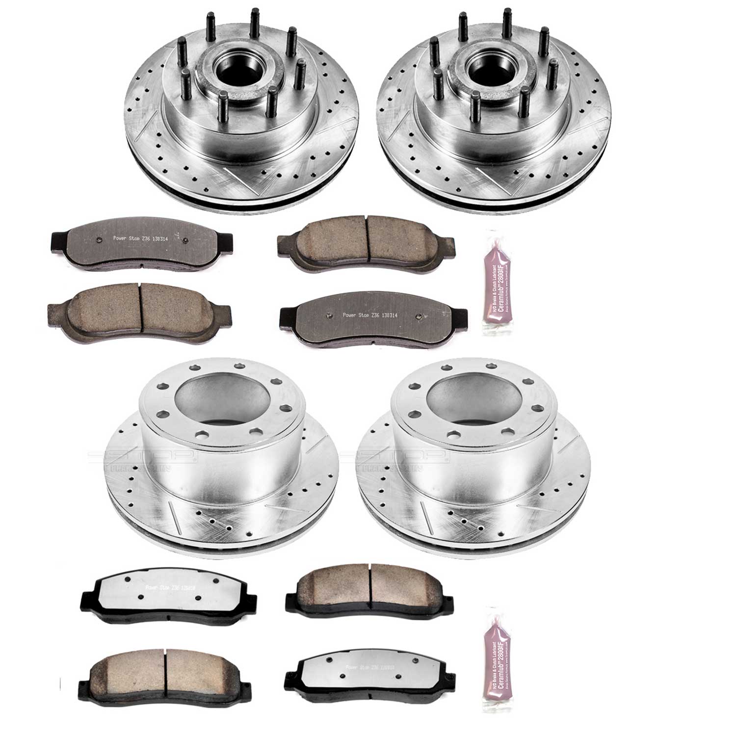 Z36 Truck and SUV Carbon-Fiber Ceramic Brake Pad and Drilled & Slotted Rotor Kit