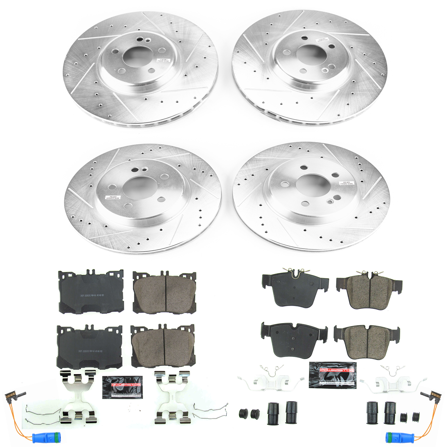 Z23 Daily Driver Carbon-Fiber Ceramic Brake Pad and Drilled & Slotted Rotor Kit