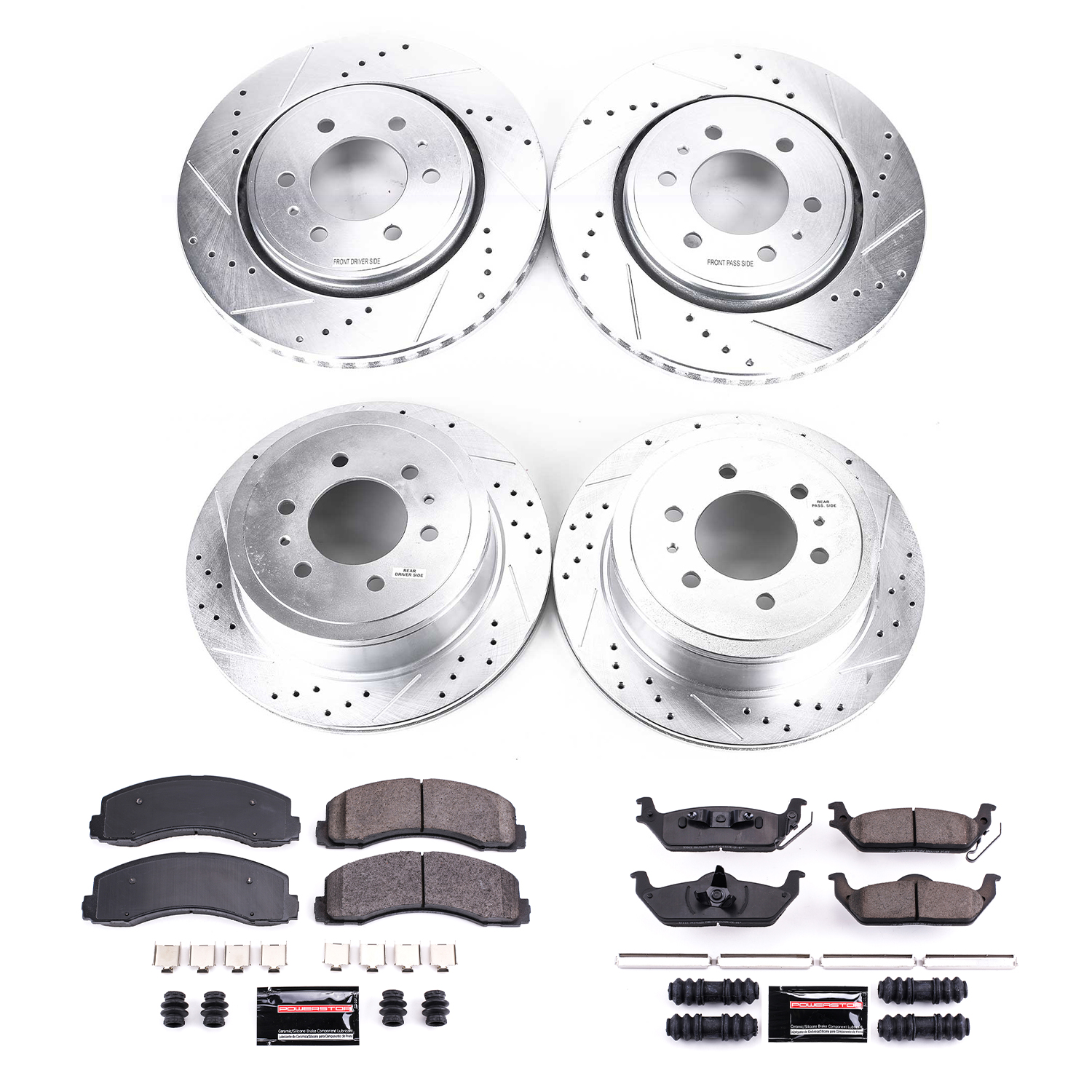 Z23 Daily Driver Carbon-Fiber Ceramic Brake Pad and Drilled & Slotted Rotor Kit