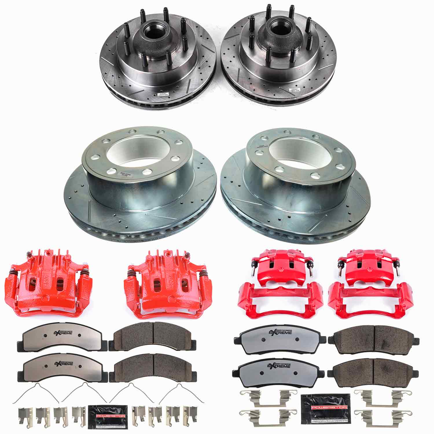 Z36 Truck and SUV Ceramic Brake Pad, Drilled & Slotted Rotor, and Caliper Kit