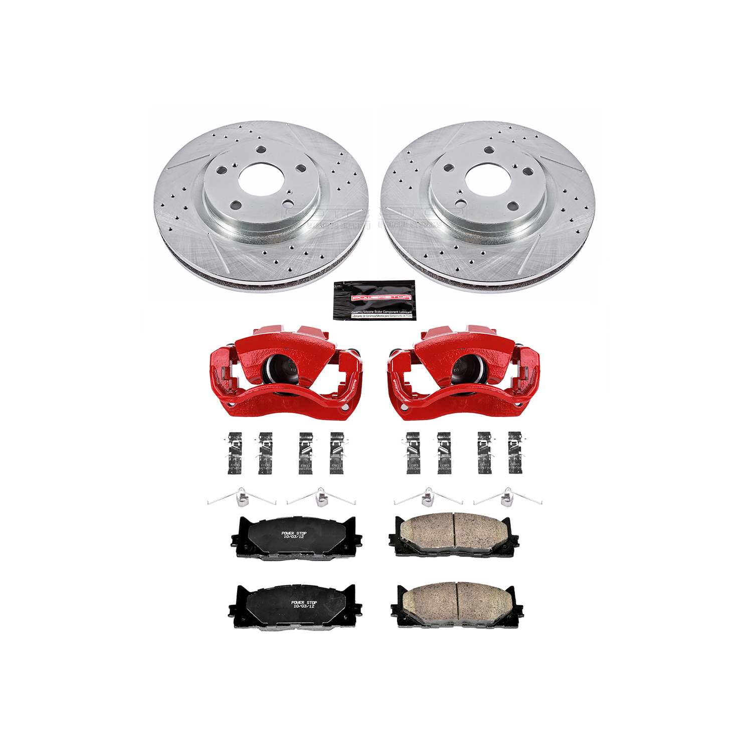 Z23 Daily Driver Carbon-Fiber Ceramic Pads Drilled & Slotted Rotor & Caliper Kit