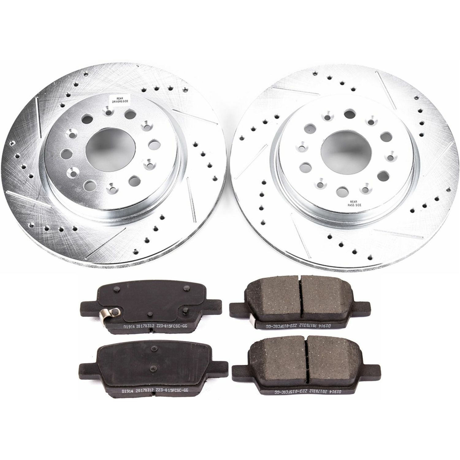 Z23 Daily Driver Carbon-Fiber Ceramic Brake Pad and Drilled & Slotted Rotor Kit