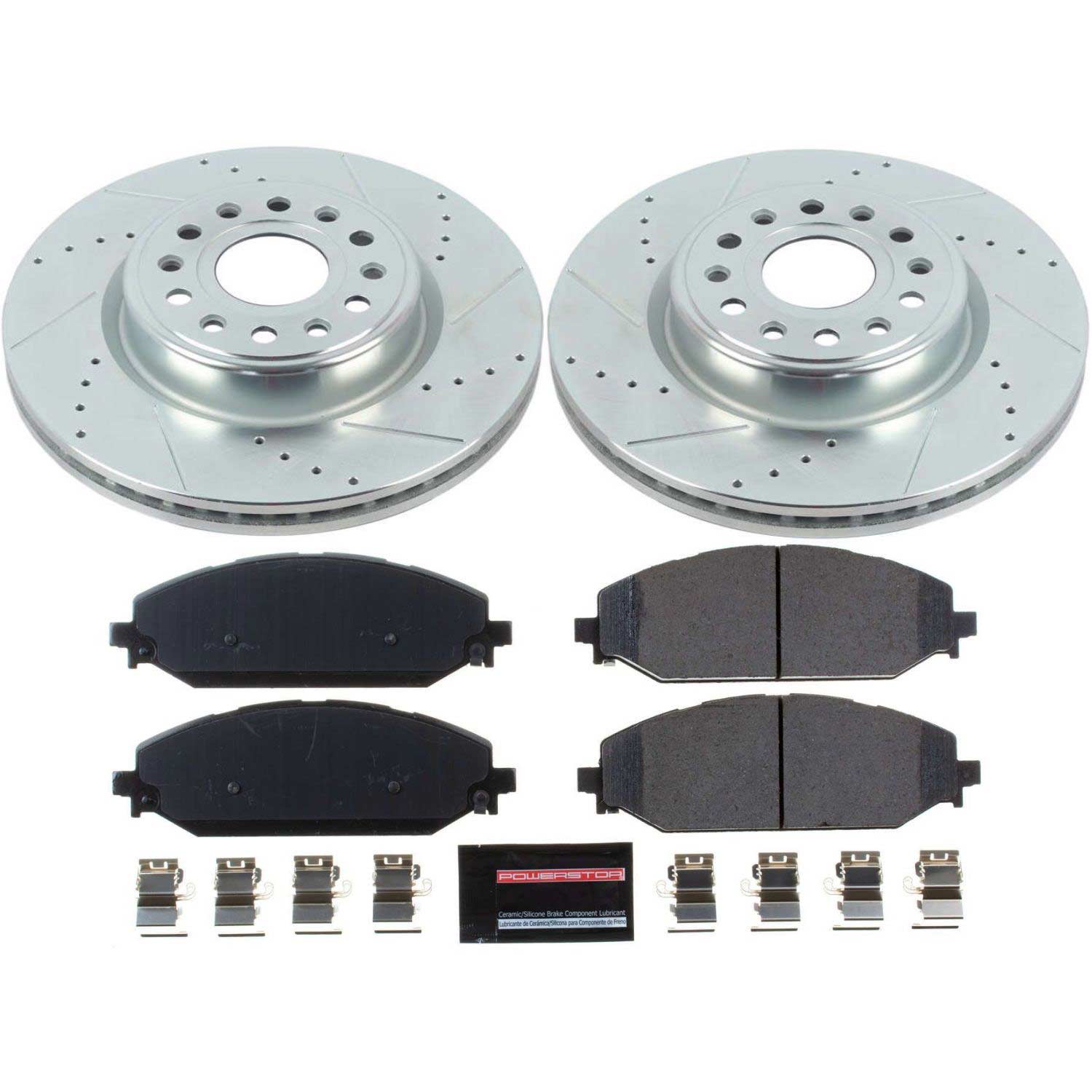 Z23 Daily Driver Carbon-Fiber Ceramic Brake Pad and Drilled & Slotted Rotor Kit