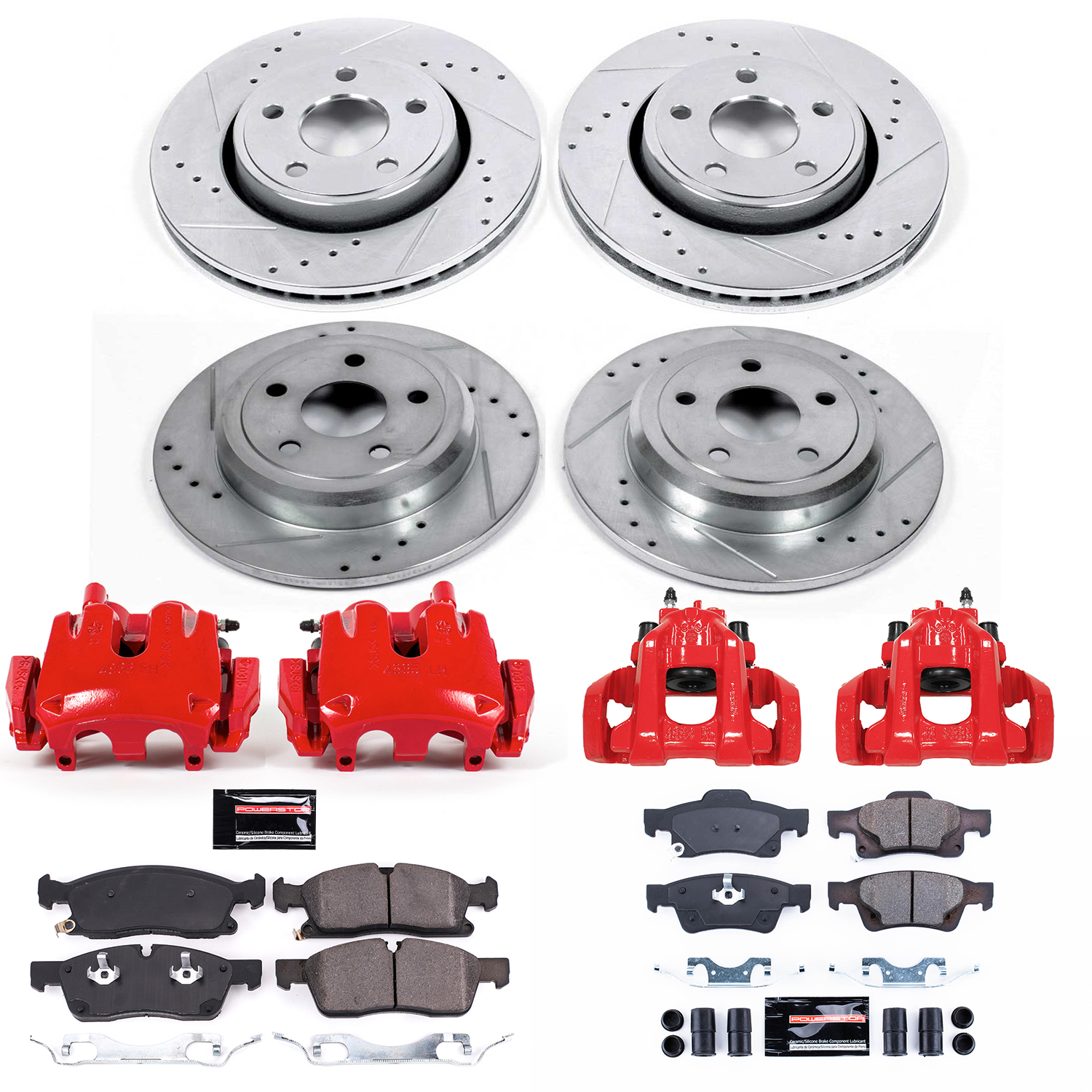 Z23 Daily Driver Carbon-Fiber Ceramic Pads Drilled & Slotted Rotor & Caliper Kit