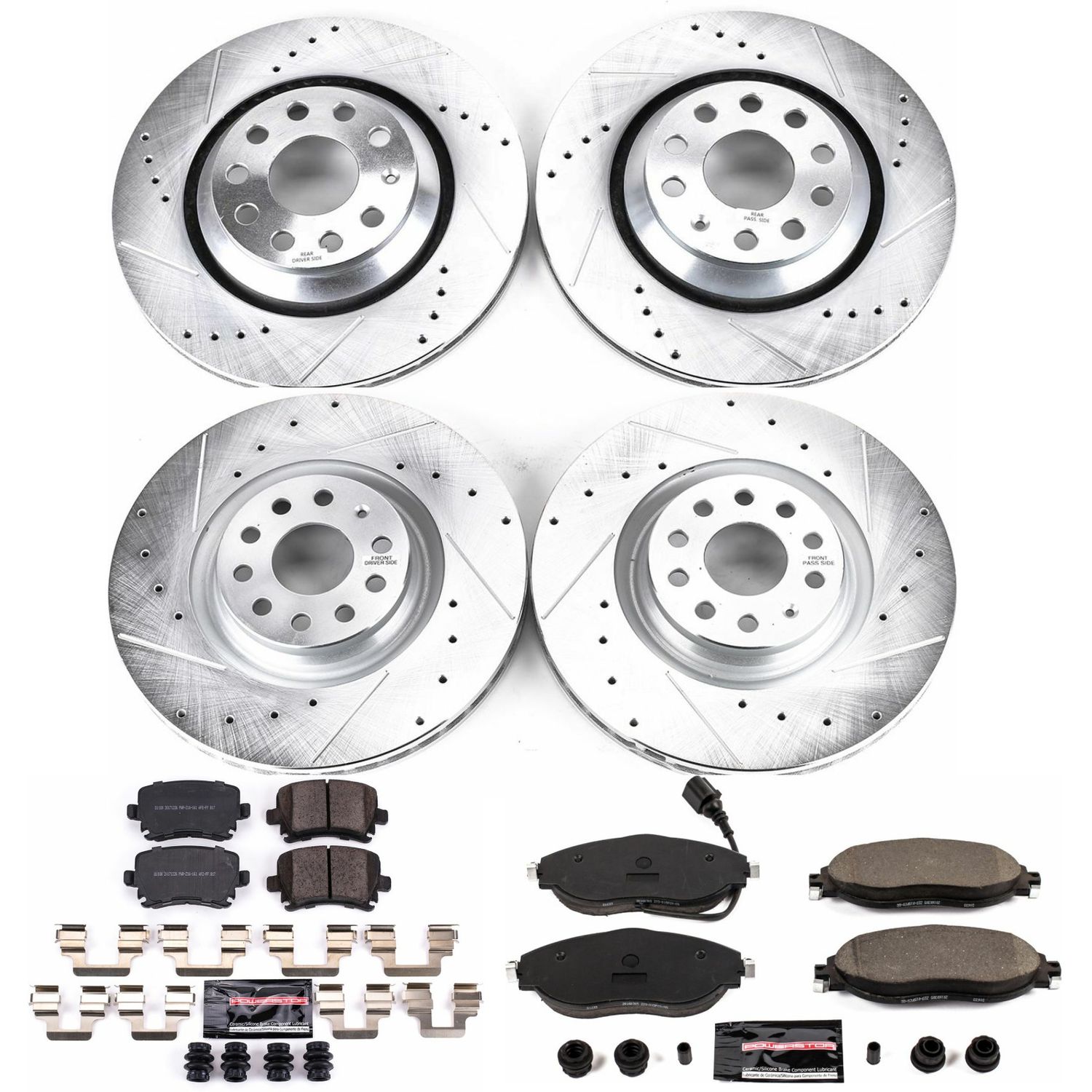 Z23 Daily Driver Carbon-Fiber Ceramic Brake Pad and Drilled & Slotted Rotor Kit