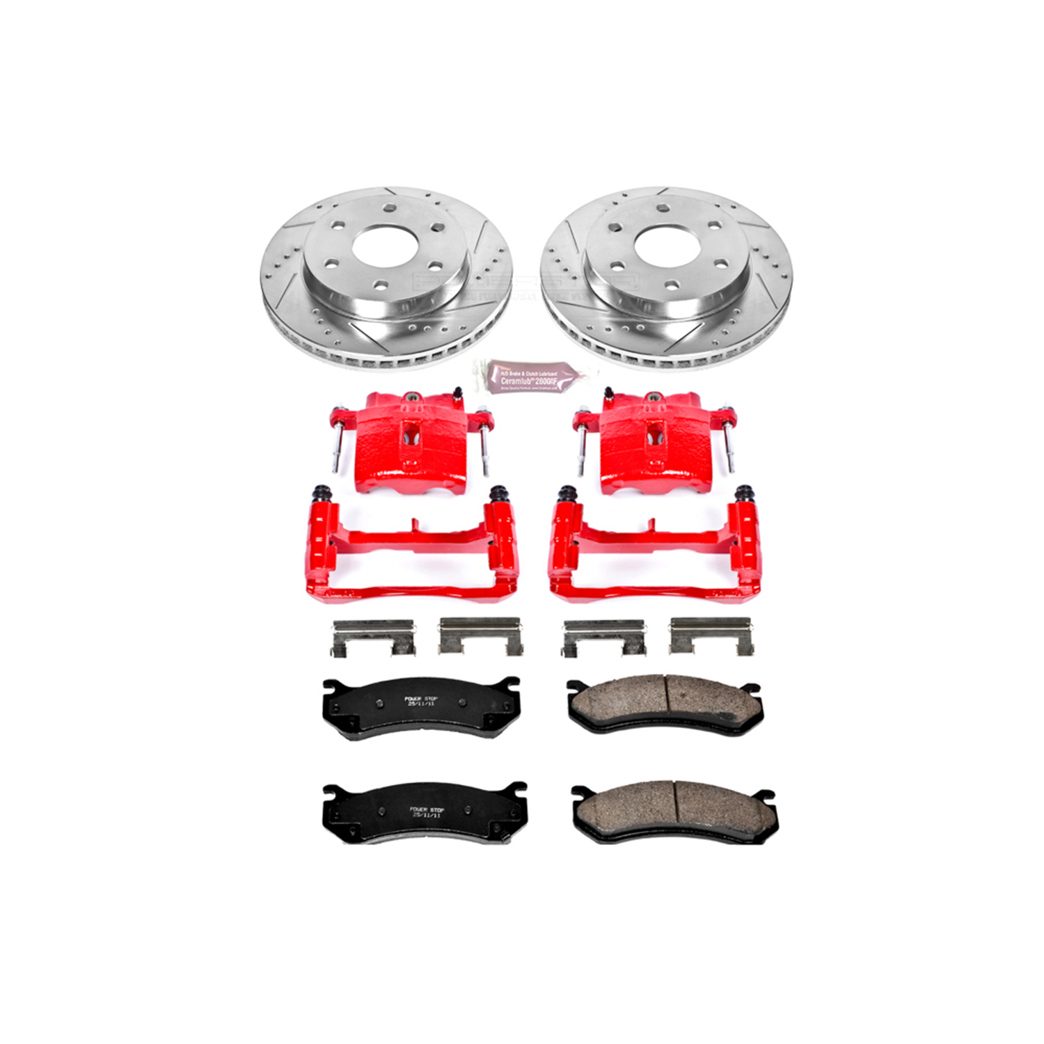 Z23 Daily Driver Carbon-Fiber Ceramic Pads Drilled & Slotted Rotor & Caliper Kit